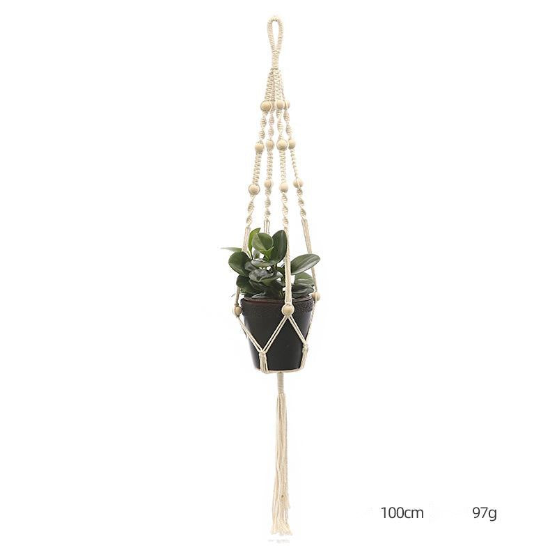 Suspension pour plante tricotée à la main – Filet décoratif personnalisé