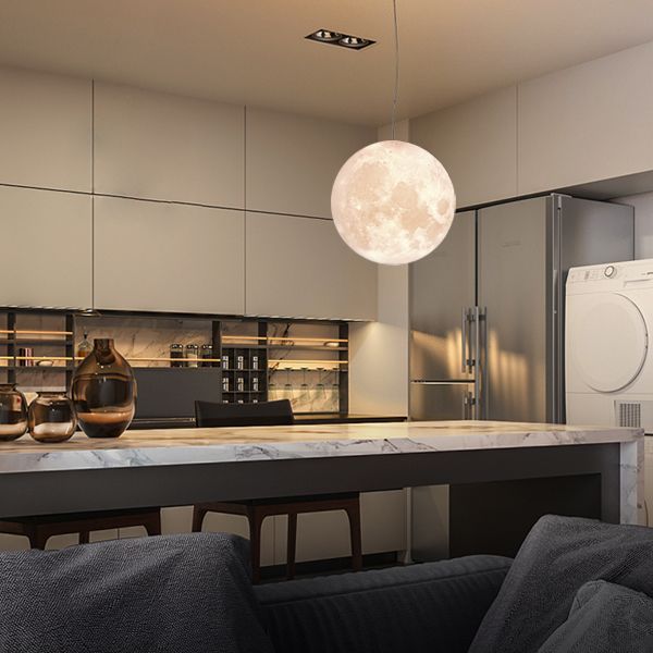 Lustre Suspendu 3D – Suspension Design à Tête Unique