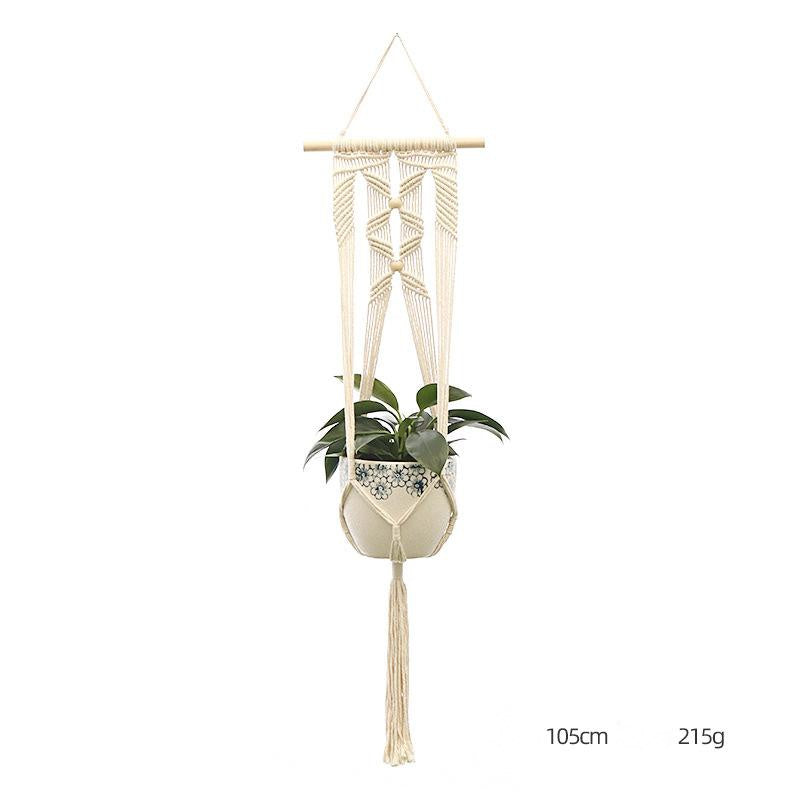 Suspension pour plante tricotée à la main – Filet décoratif personnalisé