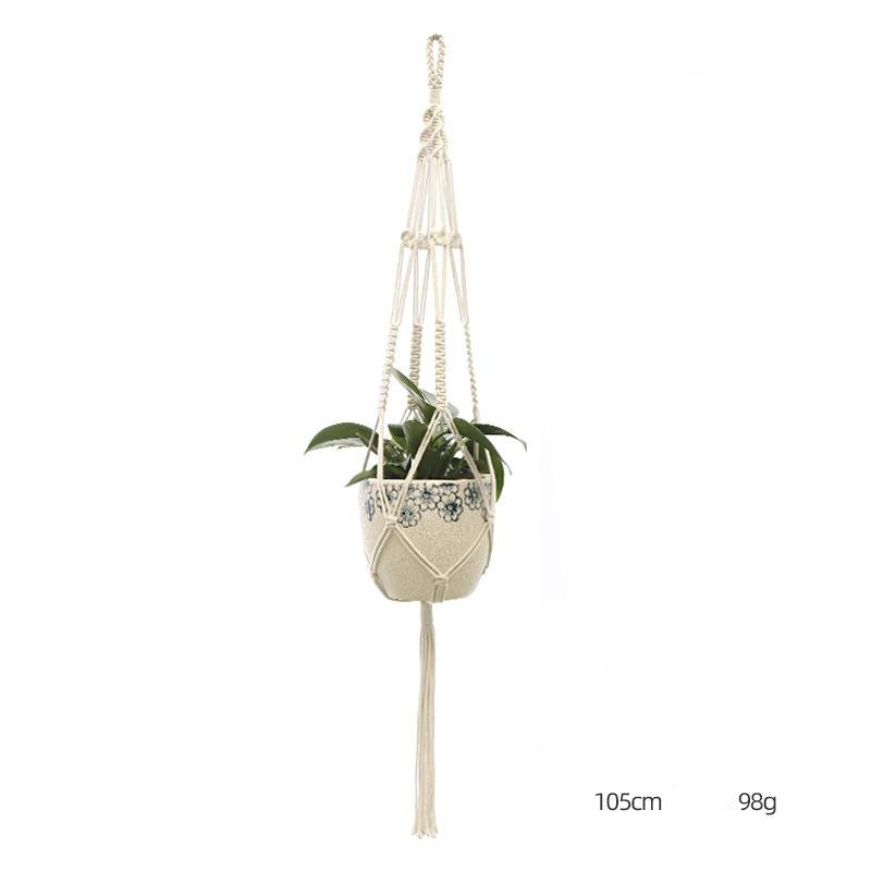 Suspension pour plante tricotée à la main – Filet décoratif personnalisé