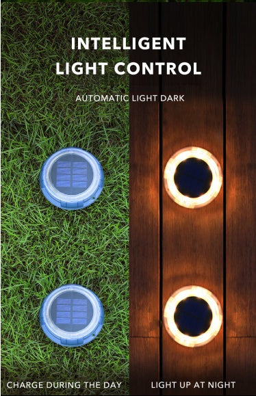 Lampe solaire LED 8 lumières – éclairage extérieur pour pelouse, jardin, cour, décoration, capteur solaire