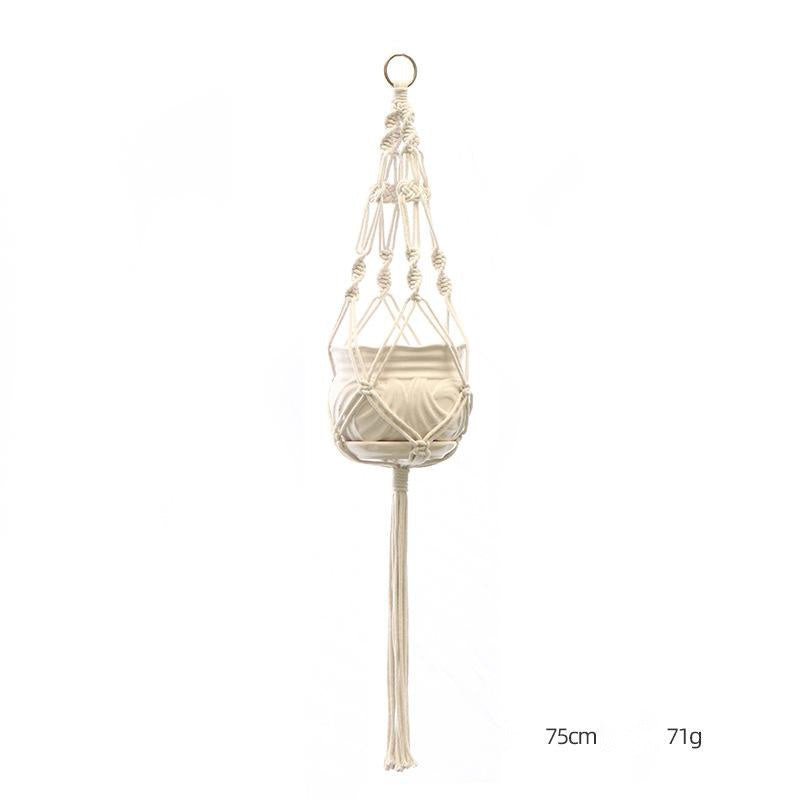 Suspension pour plante tricotée à la main – Filet décoratif personnalisé