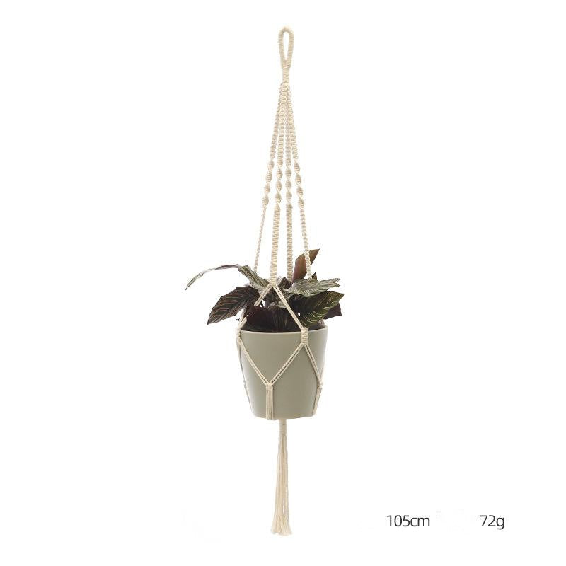 Suspension pour plante tricotée à la main – Filet décoratif personnalisé