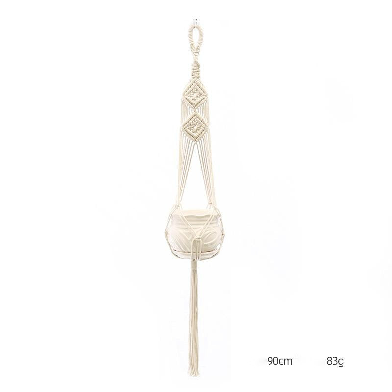 Suspension pour plante tricotée à la main – Filet décoratif personnalisé
