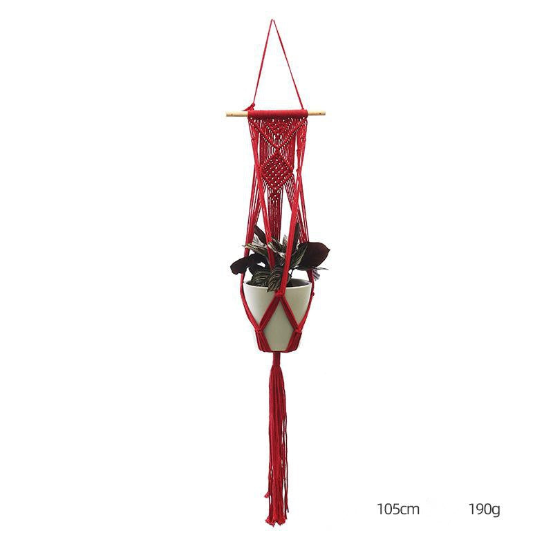 Suspension pour plante tricotée à la main – Filet décoratif personnalisé
