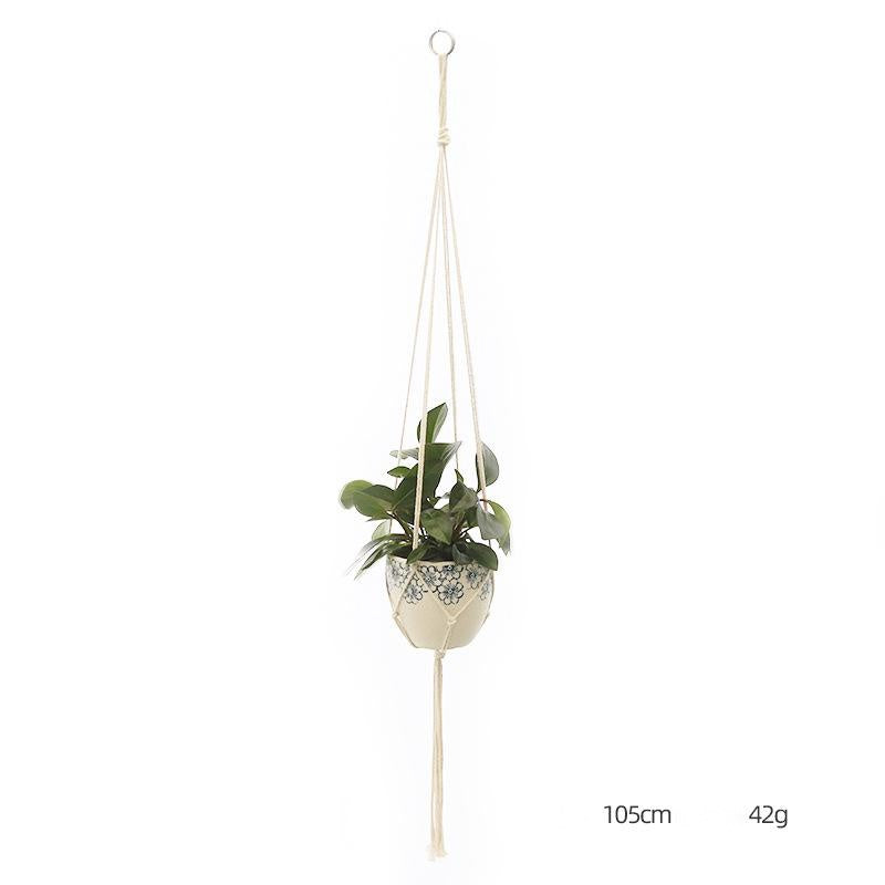 Suspension pour plante tricotée à la main – Filet décoratif personnalisé