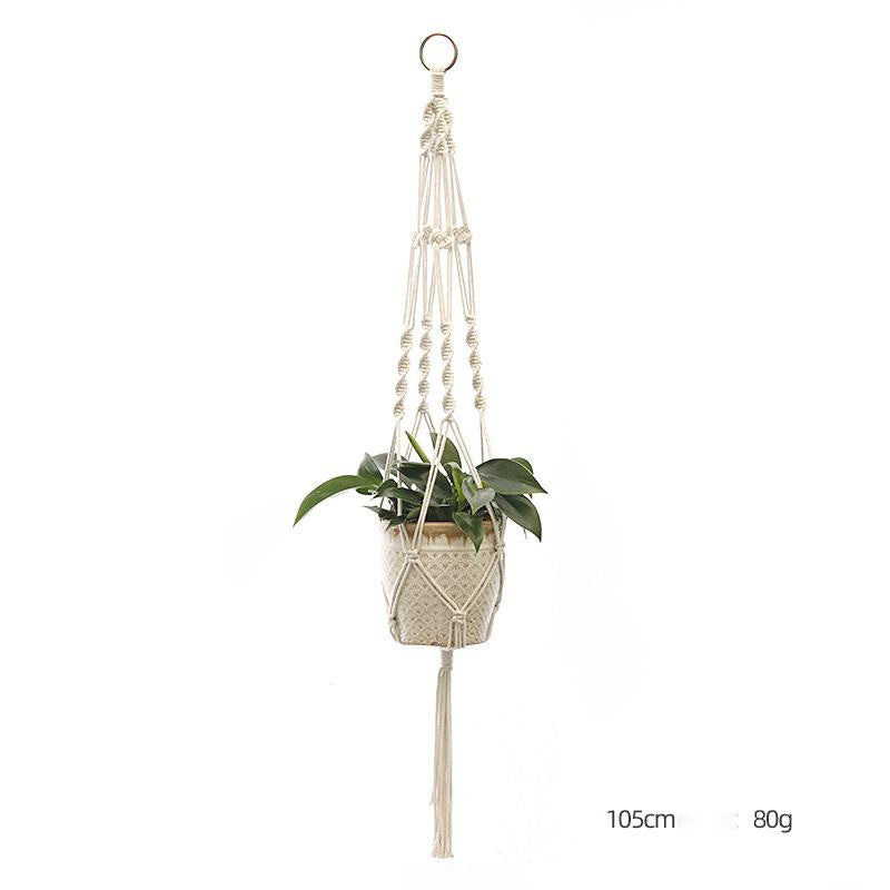 Suspension pour plante tricotée à la main – Filet décoratif personnalisé