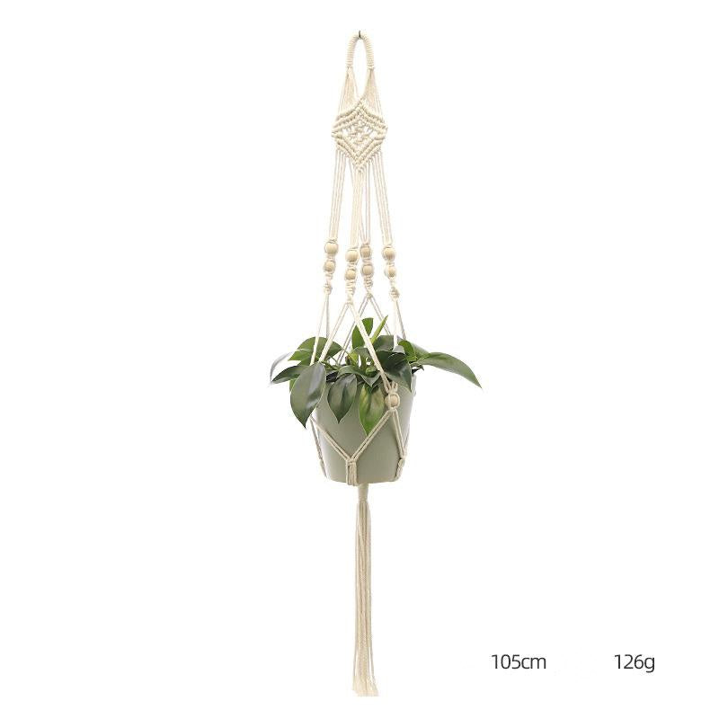 Suspension pour plante tricotée à la main – Filet décoratif personnalisé
