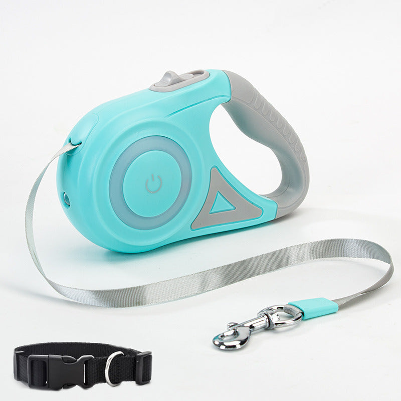 Laisse rétractable lumineuse Spotlight pour petits et moyens chiens