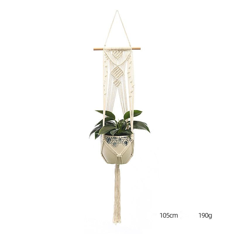 Suspension pour plante tricotée à la main – Filet décoratif personnalisé