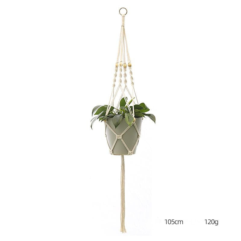 Suspension pour plante tricotée à la main – Filet décoratif personnalisé