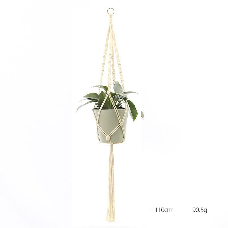 Suspension pour plante tricotée à la main – Filet décoratif personnalisé