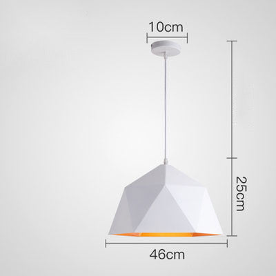 Suspension Géométrique Colorée – Petite Lampe Créative Design