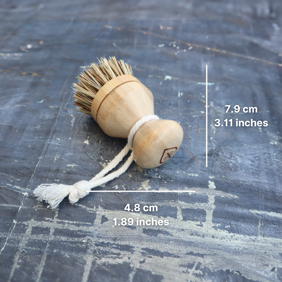 Refillable Sisal and Palm Pot Scrubber with Free Refill